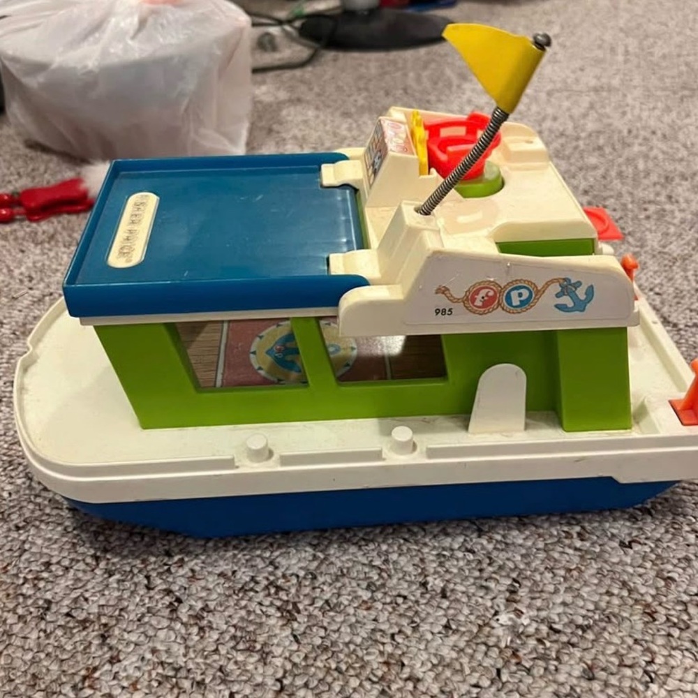 Vintage Little People Happy House Boat